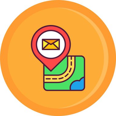 gps konum haritası simgesi