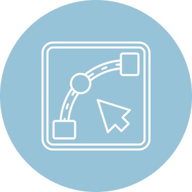 Eşsiz Uydu Vektör Satırı Simgesi