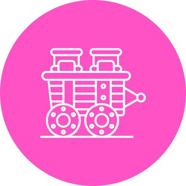 Makine simgesinin vektör illüstrasyonu