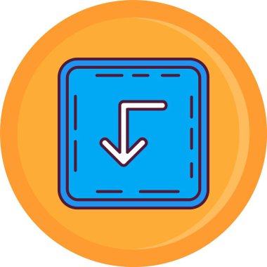 ok simgesi vektör illüstrasyonu