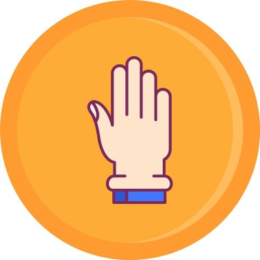 El parmağı simgesi vektör çizimi çizimi