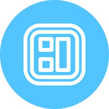 Benzersiz 8 vektör çizgisi simgesi