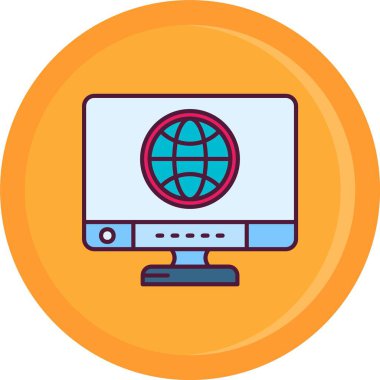 bilgisayar simgesi, vektör illüstrasyonu