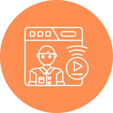 vektör lcd simgesi illüstrasyonu