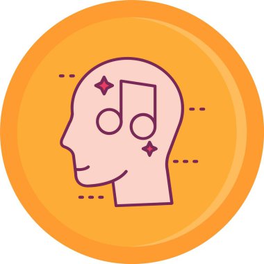 Vektör müzik simgesi illüstrasyonu