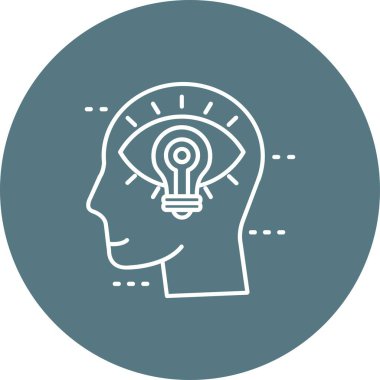 güzel beyin simgesi vektör simgesi