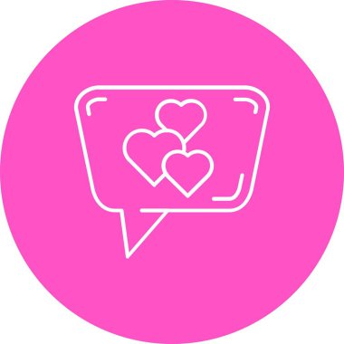 Vektör sohbet simgesi illüstrasyonu