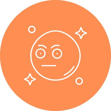 güzel emoji yüz vektör simgesi