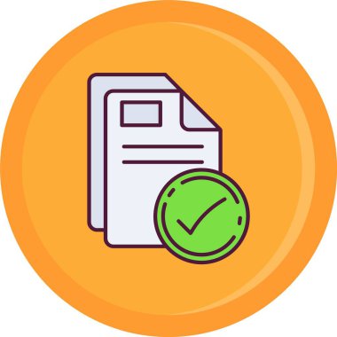 Dosya simgesinin vektör illüstrasyonu