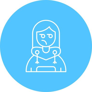 Vektör Kız Simgesi illüstrasyonu