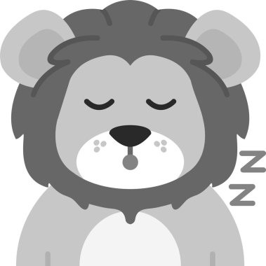 Uyuyan yastıklı çizgi film ayısı.