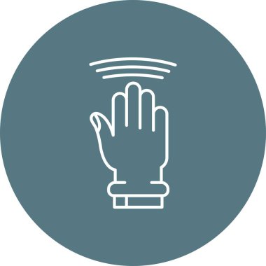 El simgesinin vektör illüstrasyonu