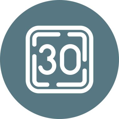 güzel 30 glyph vektör simgesi