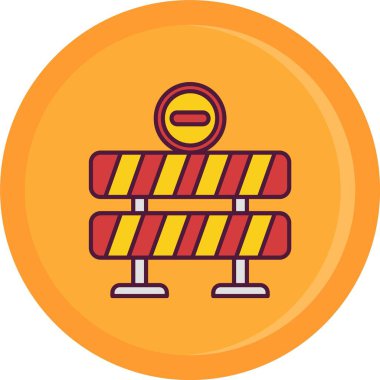 bariyer simgesi, çizgi film biçimi