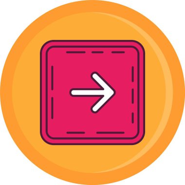 Ok yönü simgesi. Beyaz arkaplanda izole edilmiş web tasarımı için ok vektör simgesi