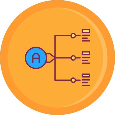 Bilgisayarın bir simgesinin vektör illüstrasyonu