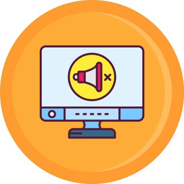 İnternet simgesi. Web basit illüstrasyonu