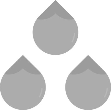 Vektör simgesini bırak. biçim düz sembol, gri renk ve yuvarlak açıdır