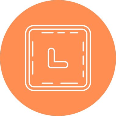 Vektör illüstrasyon simgesi, saat ve saat