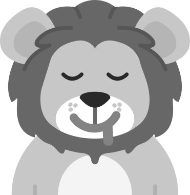 Ayı memeli simgesi düz bir şekilde