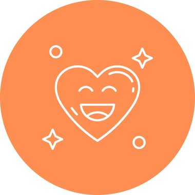 Bir kalbin vektör simgesi