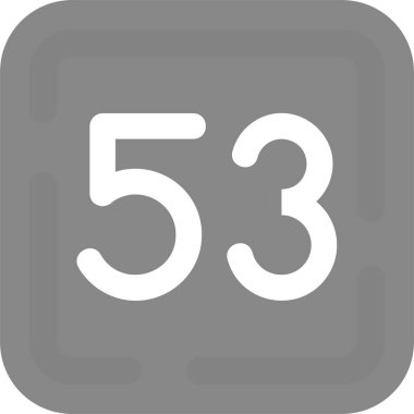 5 numara - vektör simgesi.