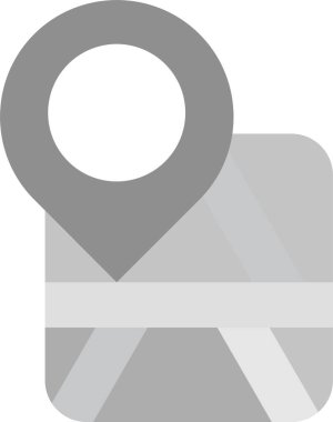 harita konumu gps simgesi düz biçimli