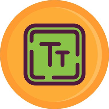 Metin boyutu ikon vektör illüstrasyon tasarımı