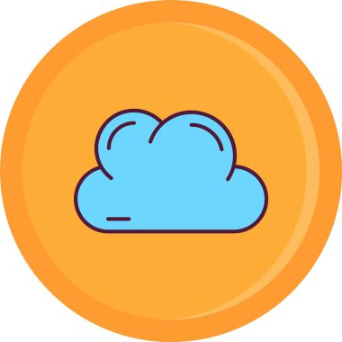  bulut simgesi vektör illüstrasyon tasarımı