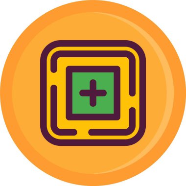 eşsiz artı vektör çizgisi simgesi