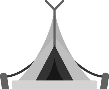 çadır simgesi, basit vektör çizim