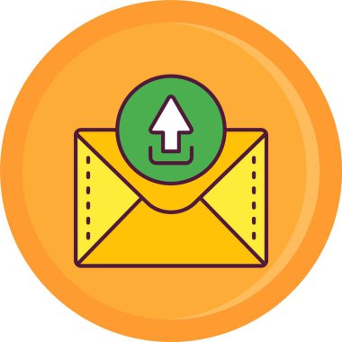 zarf simgesi vektör illüstrasyonu