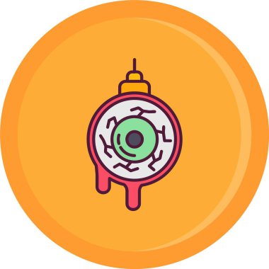 Beyaz arkaplandaki kırmızı saat simgesinin vektör çizimi