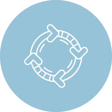 Bir zincir zincirinin vektör simgesi