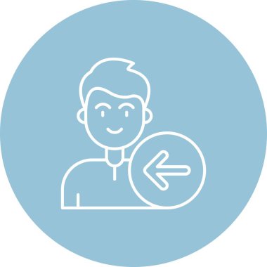 Benzersiz erkek vektör simgesi