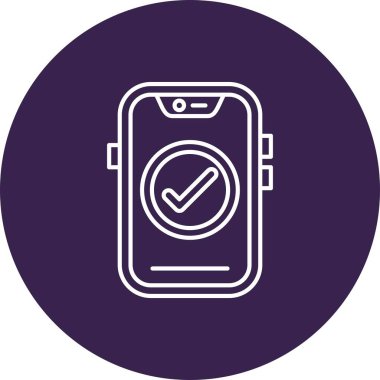 Benzersiz mobil saat simgesi