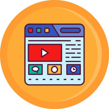 Video oynatıcı. Basit resimleme