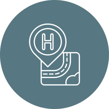 vektör h simgesi, vektör, illüstrasyon