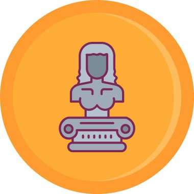 Benzersiz Buddha vektör çizgisi simgesi