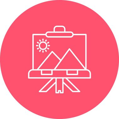 Modern eğitim ikonunun vektör illüstrasyonu