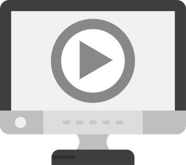 video simgesi, vektör illüstrasyonu