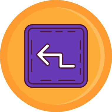 Simge üzerine ok yönlendir, taslak biçimi