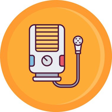 Elektrikli ısıtıcı simgesi. elektrik ısıtıcı vektör simgesi rengi düz izole