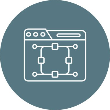 Modern b 'nin vektör illüstrasyonu eksik simgesi