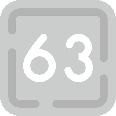 6 numaralı bir simgenin vektör illüstrasyonu