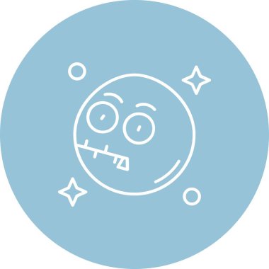 Gülümseme vektör simgesine sahip eşsiz bir ifade