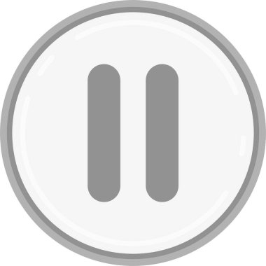 Tek bir düğme simgesinin vektör illüstrasyonu