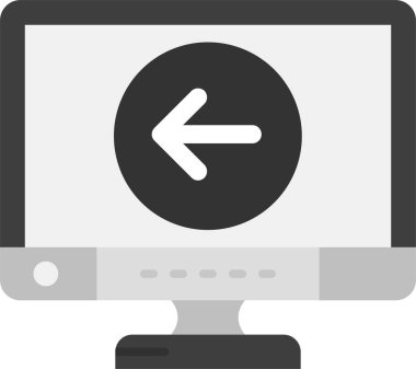 bilgisayar izleme simgesi, vektör illüstrasyonu