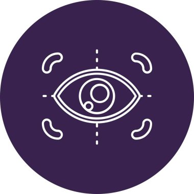 Kişisel ve ticari kullanım için vektör göz simgesi.