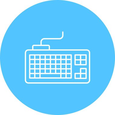 bilgisayar klavyesi vektör illüstrasyonu